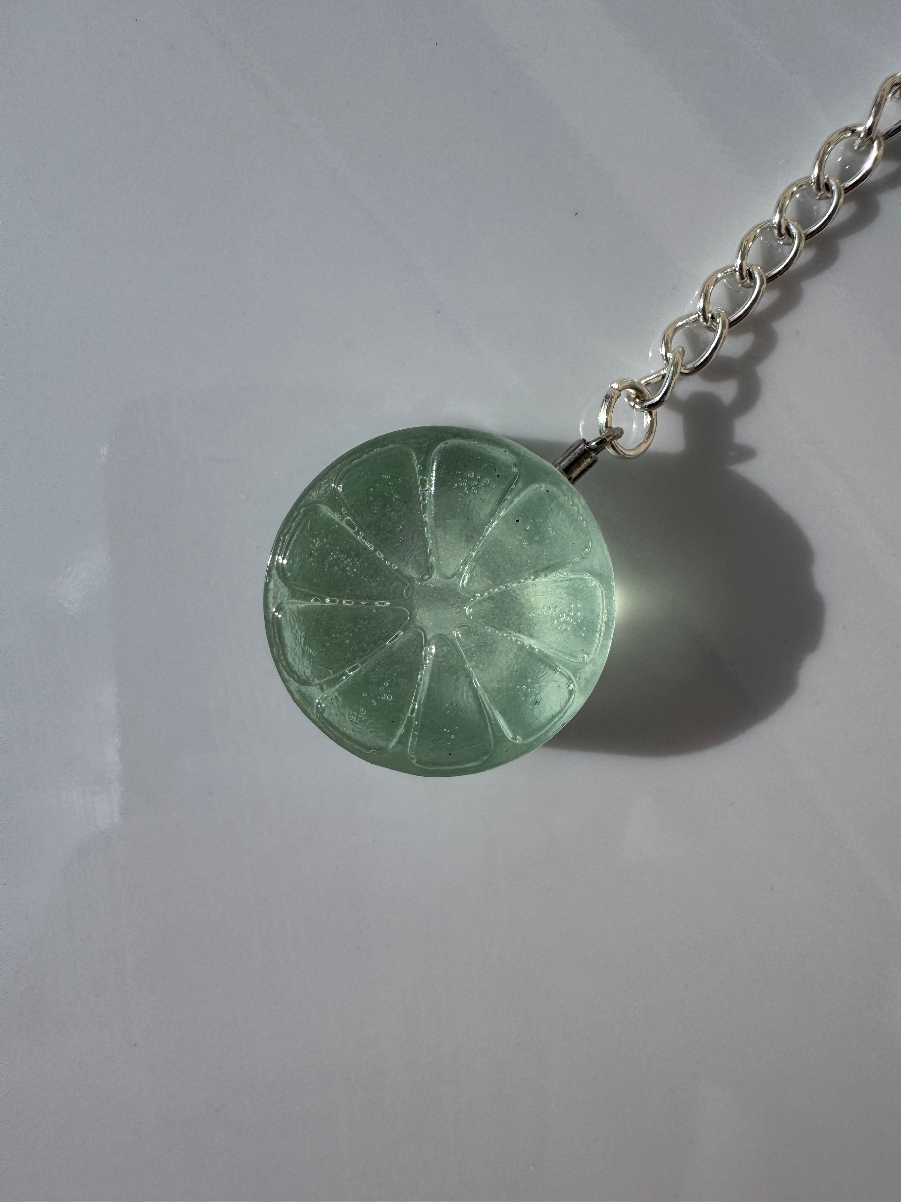 Lime Fruit Key Chain