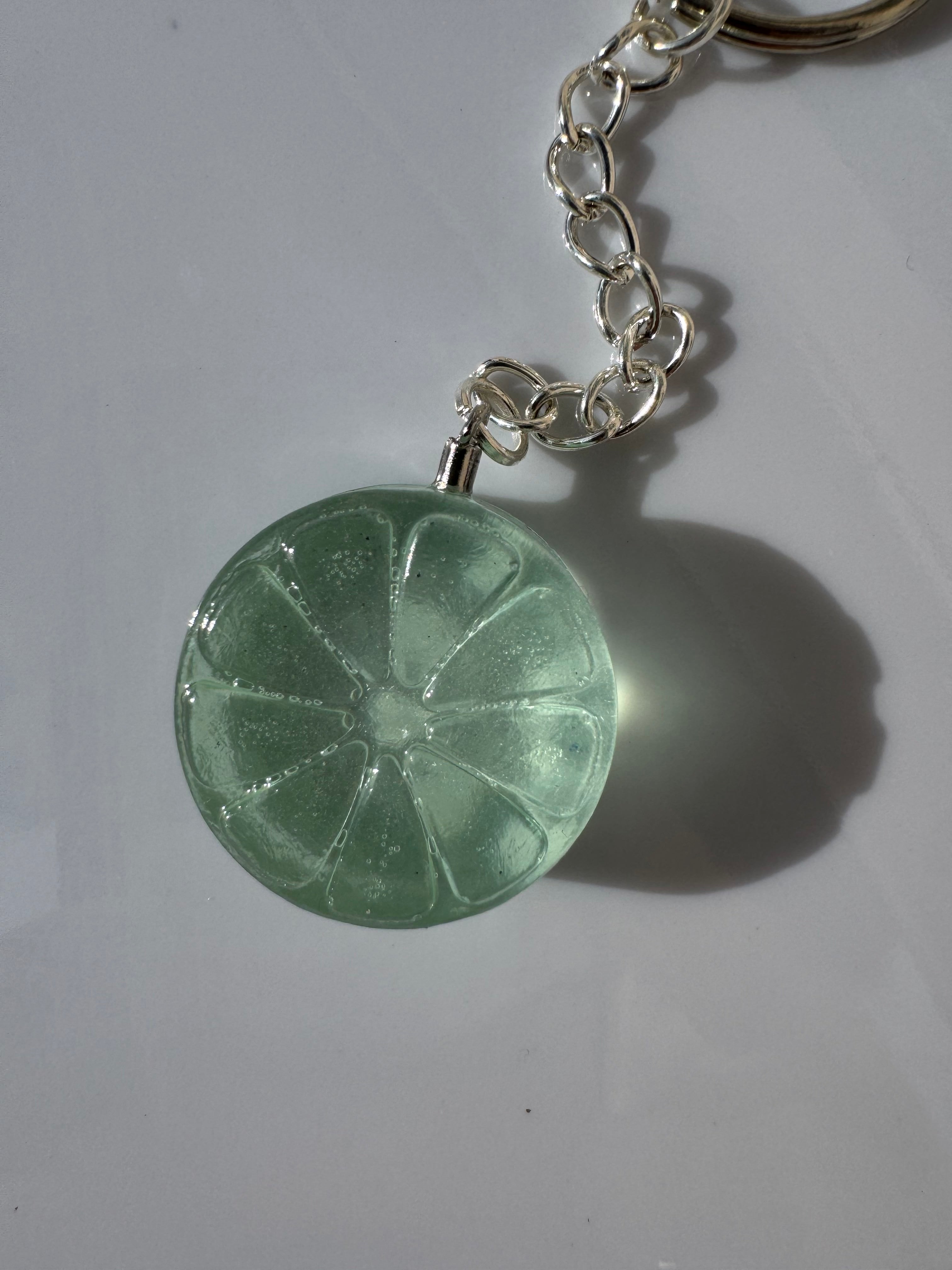 Lime Fruit Key Chain