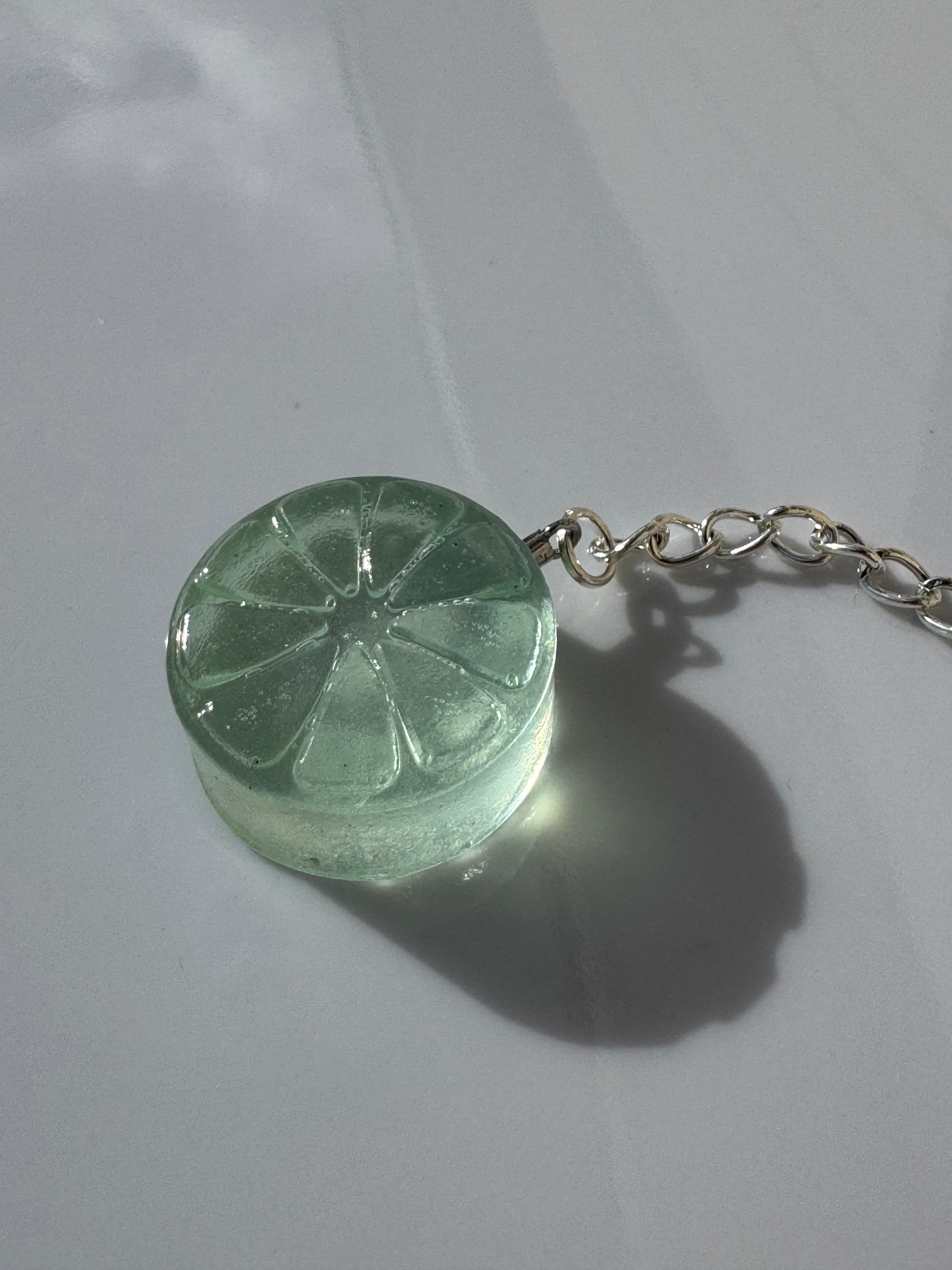 Lime Fruit Key Chain